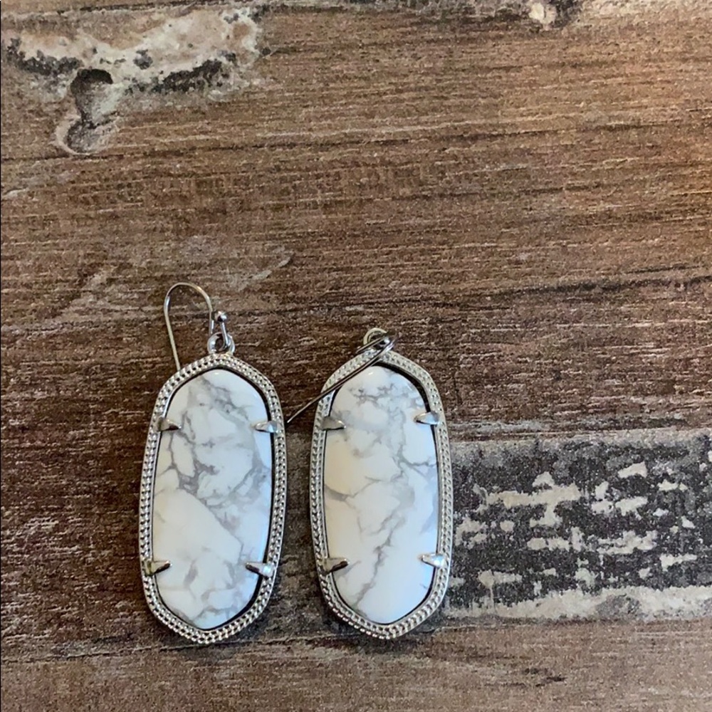 Silver Kendra Scott earrings